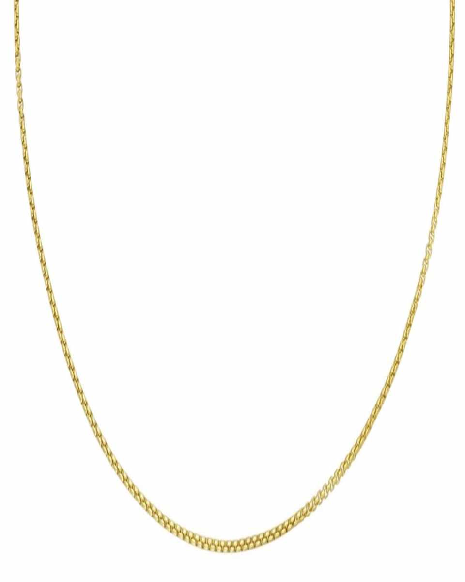 Baby Box Chain Necklace in 18K Gold